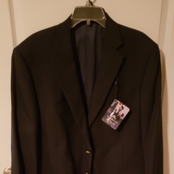 Stafford Other - Stafford Men's Navy Blue Button Comfort Sport Coat Blazer - Size 44L